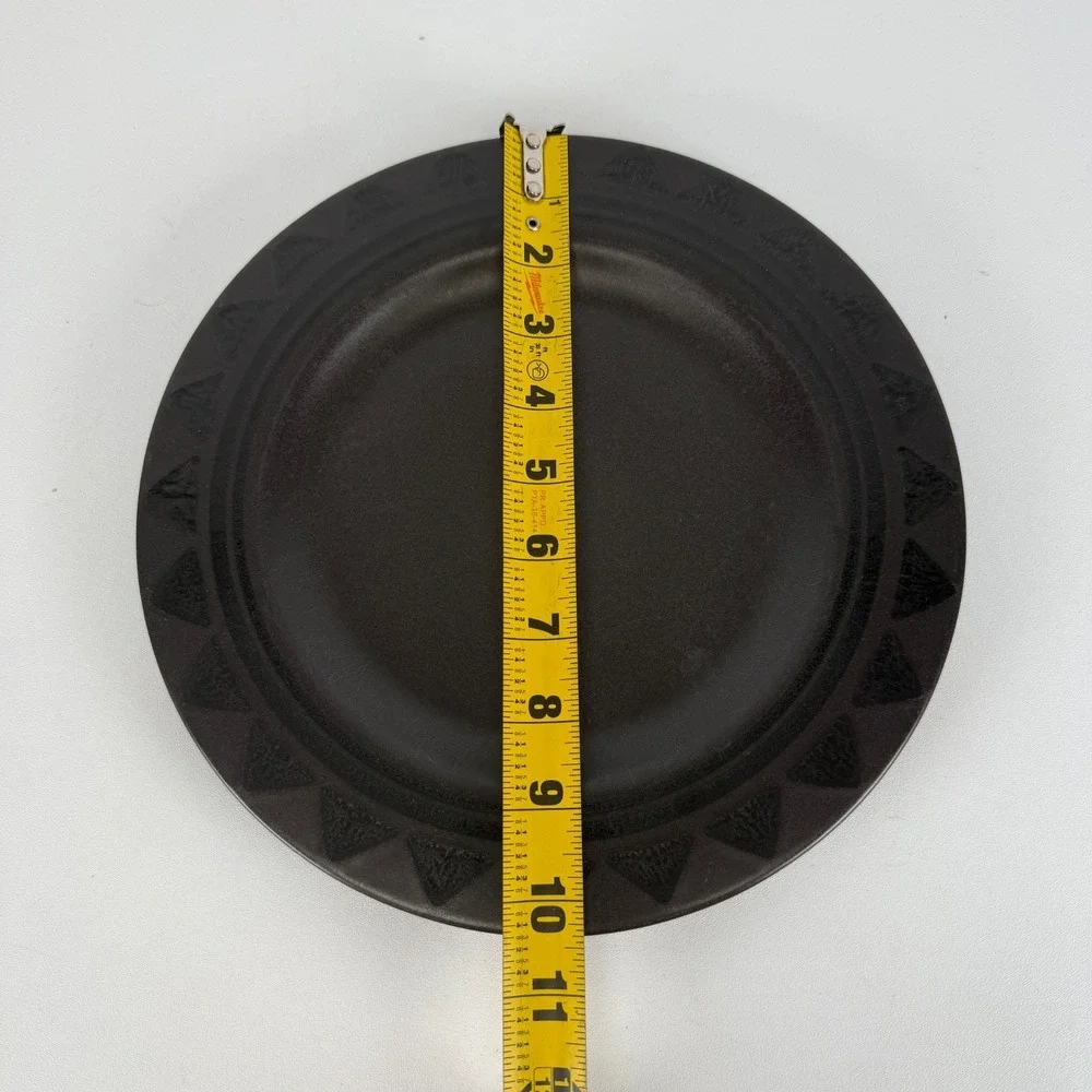 Pfaltzgraff Midnight Sun Brown Set of 2 Dinner Plates 10.5 inches‎ READ
